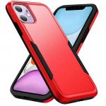Wholesale Heavy Duty Strong Armor Hybrid Trailblazer Case Cover for Apple iPhone 11 (6.1 inch) (Red)